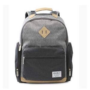 Eddie Bauer First Adventure Backpack Gray and Black Unisex Diaper Bag